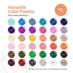 About this item   ��What You Get��: 36 x Mini Gel Polish Colors (0.17oz/5ml each bottle) + 3 x No Wipe Base and Glossy and Matte Top Coat ( 0.25oz/7.5ml each bottle). 36 colors beautiful shades of popular and trendy colors suitable for all seasons and daily routine life! This natural color palette gel polish set is an Essential for everyone!  Environmental & Healthy: Beetles Free Journey Collection Beetles Golden Journey bright girly glitter green blue purple nude pink color gel polish set i Beetles Gel Polish, Natural Color Palette, Routine Life, Gel Colors, Matte Top Coat, Damaged Nails, Nature Color Palette, Polish Colors, Gel Polish Colors