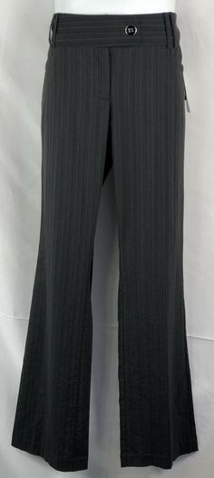 NWT Tracy Evans Dress Pant Slacks 13 Blk Stripe 35”W 31”In Button & Zip Stretch. Dress Pant, Have A Great Day, Career, Women Accessories, The Selection, Clothes For Women, Pants, How To Wear, Clothes