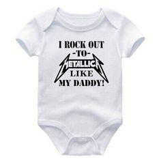 Metallica Baby Bodysuit Shirt Rock & Roll Infant Kids Tshirt Band Music Outfit | eBay Punk Cotton Tops With Cartoon Print, Punk Style Cotton Tops With Cartoon Print, Unisex Cotton Rock And Roll T-shirt, Fitted Music-themed T-shirt For Summer, Black Short Sleeve Onesie For Summer, Music-themed Fitted Cotton T-shirt, Fitted Cotton Music-themed T-shirt, Summer Music-themed Fitted T-shirt, Fitted Music-themed Summer T-shirt