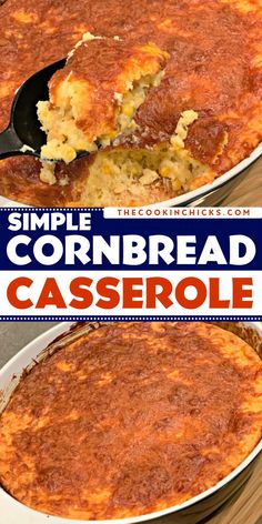 Make a simple Easter side dish with this 7-ingredient Jiffy cornbread recipe casserole! It's a versatile, savory side dish that will perfectly complement your Easter dinner menu. Pin this Jiffy corn casserole for the next holiday! Simple Cornbread, Jiffy Cornbread Casserole, Keto Bread Easy, Best Chicken Casserole, Casserole Bake, Chicke Recipes, Delicious Chicken Dinners, Cornbread Easy