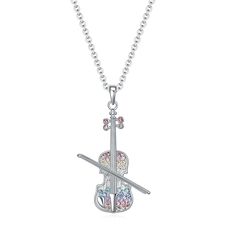 PRICES MAY VARY. Introducing the perfect gift for the music lover in your life - the Violin/Guitar/Piano/Trumpet/Saxophone/Harp/Drum/Cello Necklace for Girls Women! This beautiful necklace features a delicate pendant in the shape of a violin, guitar, piano, trumpet, saxophone, harp, drum, or cello, making it the perfect accessory for any musician or music enthusiast. Made from high-quality materials, this necklace is not only stylish but also durable, ensuring that it will last for years to come Cello Necklace, Violin Necklace, Piano Jewelry, Glass Violin, Music Necklace, Necklace For Girls, Lover Jewelry, Delicate Pendant, The Violin