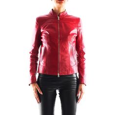 Italian handmade Women soft genuine lambskin leather jacket slim fit color Red Designer Red Fitted Leather Jacket, Designer Fitted Red Leather Jacket, Chic Fitted Leather Biker Jacket, Spring Leather Fitted Biker Jacket, Red Fitted Leather Biker Jacket, Red Fitted Leather Jacket For Winter, Fitted Red Leather Jacket For Winter, Designer Fitted Leather Jacket With Long Sleeves, Designer Fitted Leather Jacket