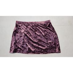 Abound Purple Crushed Velvet Pull On Mini Skirt Size L New Without Tags Crushed Velvet, Color Purple, Mini Skirt, Womens Skirt, Mini Skirts, Velvet, Skirt, Tags, Purple