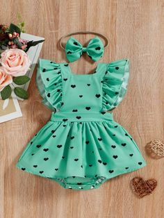 Kampala Gown Styles For Ladies, Kids Outfits Daughters, Baby Girls Dresses, Baby Heart, African Dresses For Kids, Green Cute, Kids Dress Wear