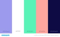 Spring/Summer palette. Periwinkle + White + Mint + Pink + Navy + Black Summer Palette, Bar Chart, Pie Chart, Spring Summer, Mint, Navy, My Style