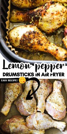 lemon pepper drumsticks in air fryer