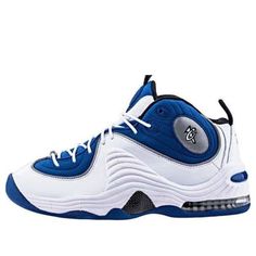 Nike Air Penny 2 2016 'Atlantic Blue' 333886-400 (SNKR/Mid Top/Basketball) Nike Blue Throwback Sneakers, Blue High-top Throwback Basketball Shoes, Throwback Blue High-top Basketball Shoes, Throwback Style Blue High-top Basketball Shoes, Dynamic Blue Basketball Shoes With Cushioned Footbed, Blue Low-top Basketball Shoes For Sports Season, Throwback Blue Basketball Shoes With Round Toe, Blue Low-top Basketball Shoes, Blue Breathable Basketball Sneakers