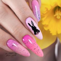 New stylish nail art ideas every day Easter Manicure, Easter Nail Art Designs, Easter Nail, Bunny Nails, Easter Nail Designs, Easter Nail Art, Really Cute Nails, Spring Nail Art, Easter Nails