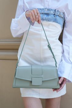 Mint Rectangle Bag bag LUNARITY GARAGE Trendy Rectangular Shoulder Bag For Daily Use, Elegant Baguette Bag For Shopping, Elegant Rectangular Baguette Bag For Shopping, Elegant Baguette Bag With Rectangular Case For Shopping, Chic Rectangular Baguette Bag, Trendy Light Green Bag For Everyday Use, Trendy Rectangular Baguette Bag For Shopping, Trendy Rectangular Box Bag For Spring, Trendy Spring Rectangular Box Bag