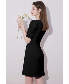 Get 10% off now! Buy little black short dress vneck with sleeves at cheap price online. Free stable shipping and pro custom service since 2009. Elegant Black V-neck Dress For Spring, Elegant Fitted Short Sleeve Dress For Night Out, Black V-neck Dress For Date Night, Elegant Short Sleeve V-neck Dress For Night Out, Elegant Short Sleeve Solid V-neck Dress, Elegant Solid Color Mini Length Short Sleeve Dress, Elegant Solid Color V-neck Short Sleeve Dress, Elegant Short Sleeve Dress For Night Out, Black Fitted V-neck Dress With Short Sleeves