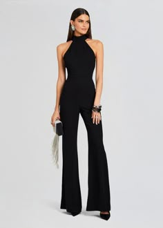 Taylor Tie Back Jumpsuit – Retrofete Jumpsuit Dress Formal, Jumpsuit For Wedding Guest Classy, Elegant Jumpsuits For Women, Two Piece Formal Outfit, Thesis Outfit, Jumpsuit Outfit Elegant, Black Elegant Jumpsuit, Confirmation Outfit, Jumpsuit Fashion Elegant