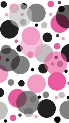 an abstract background with black, pink and grey circles