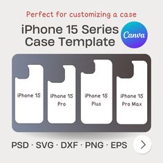 the iphone 15 series case template