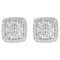 This diamond earrings feature 0.31 carat of taper baguette diamond, assented with 0.63 carat of round diamonds. Earrings are set in 18 karat white gold. Diamonds grading are F Color VS Quality Taper Baguette Diamond 0.31 carat Round Diamond 0.63 carat Luxury Baguette Cut Diamond Earrings For Evening, Luxury Baguette-cut Lab Grown Diamond Earrings, Luxury Baguette Diamond Earrings Round Cut, Luxury Diamond Bridal Earrings With Baguette Cut, Luxury White Baguette Cut Diamond Earrings, Luxury Baguette Cut Diamond Earrings For Anniversary, Luxury White Gold Earrings With Baguette Diamonds, Baguette Studs, Baguette Earring