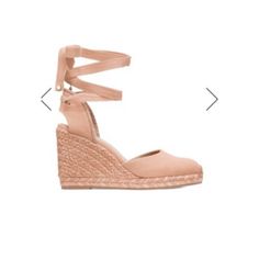 New In Box Chic Pink Wedge Heel Espadrilles, Chic Pink Closed Toe Espadrilles, Pink Canvas, Stuart Weitzman Shoes, Espadrille Shoes, Stuart Weitzman, Blush Pink, New Color, Espadrilles