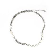 Type: AccessoriesMaterial: Titanium steel,artificial pearlNecklace length: 48cm ( 18.9 inches )Extension chain: 7cm( 2.7 inches ) Trendy Silver Pearl Chain Necklace, Minimalist Metal Necklaces With Pearl Chain, Minimalist Metal Necklace With Pearl Chain, White Stainless Steel Necklace With Silver Chain, Trendy Metal Chain Necklace With Pearl Pendant, Minimalist Metal Chain Necklace With Pearl, Minimalist Metal Pearl Chain Necklace, Minimalist Metal Clavicle Chain Pearl Necklace, Trendy Metal Pearl Necklace With Clavicle Chain