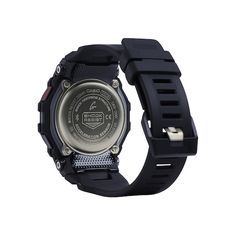 From Casio, this men's G-Shock Move sports watch features an octagonal black dial with Bluetooth® capabilities in a 46.0mm resin and stainless steel case. It links with the GPS of a smartphone for quicker calibration of distance measurements, even during use without a phone connection. Other features include a step tracker, interval timers (up to 20 sets of five timers each) and lap time measurement (up to 140 records for up to 100 runs). The displays of these watches use a high-definition MIP Lcd, while Super Illuminator face illumination keeps face information easy to read, even in the dark. The Japanese quartz and digital movement keep accurate time while the black resin strap secures with a buckle clasp. Water resistant to 200 meters, this watch includes a one-year limited manufacturer Black Sports Watch Shock Resistant, Black Shock Resistant Watches For Sports, Black Shock Resistant Sports Watch, Functional Black Shock Resistant Watches, Functional Black Shock-resistant Digital Watch, Functional Sports Watches, Shock Resistant, Functional Sports Watches With Shock Resistance, Functional Sports Watches Shock Resistant, Functional Streetwear Watches With Stopwatch