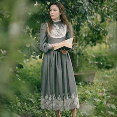 Edwardian victorian Laura lace tea day dress Colors: Grey Blue Black Or write me for other custom color. Edwardian Day Dress, Tea Day, Laura Dresses, Audrey Dress, Dress Colors, Advertising Services, I Can Change, Product Listing, Lace Patterns