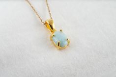 Natural larimar necklace, oval blue stone 8mm long and 6mm wide (8x6), golden pendant. You can buy: - the pendant alone - the pendant plus a 40cm golden chain (choker), 17.7" (1 micron=1 µ) - the pendant plus a 45cm golden chain (standard: princess necklace), 17.7" (1 micron=1 µ) - the pendant plus a 60cm golden chain (necklace), 17.7" (1 micron=1 µ) - the pendant plus a gold-plated chain of 40cm, 15.7" (3 microns = 3µ) - the pendant plus a 42cm, 16.5" gold-plated chain (3 microns = 3µ) - the pe Oval Amazonite Jewelry As Gift, Oval Amazonite Jewelry For Gift, Oval Amazonite Jewelry Gift, Golden Pendant, Larimar Necklace, Princess Necklace, Golden Chain, Chain Choker, Oval Cabochon