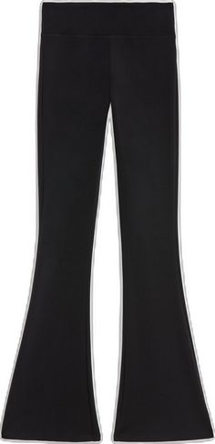 Black Leggings For Loungewear, Black Elastane Bottoms For Loungewear, Black Stretch Yoga Pants For Loungewear, Casual Black Yoga Pants With Comfort Stretch, Stylish Black Yoga Pants, Sporty Black Yoga Pants For Winter, Trendy Black Yoga Pants For Fall, Sporty Black Leggings, Chic Black Elastane Yoga Pants