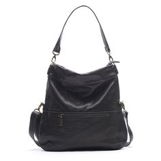 The Lauren is our signature bag, designed for the stylish girl-on the go. With a few clicks of the short or long crossbody detachable straps, she can turn into almost any bag you need at a moments notice. Made with gorgeous Italian leather, she is an investment that will stand the test of time. Appeals to women of all ages with her slouchy boho style frame and super flattering shape, she is perfect for a full day at the office, and then straight to date night! Handbag Inspiration, Crossbody Backpack, Foldover Clutch, Slouchy Style, Italian Leather Bags, Perfect Handbag, American Leather, Black Sand, How To Make Handbags