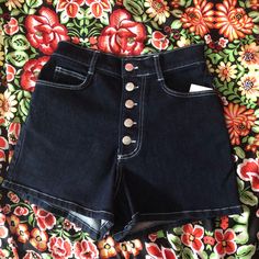 Bdg New High Rise Shorts Cute Dark Blue Wash Shorts Any Questions Please Ask! Also Make An Offer I Just Want To Get Rid Of Things!! Thanks Happy Shopping :) Dark Wash Bottoms With Button Closure For Day Out, High Rise Cotton Bottoms With Snap Buttons, High Rise Blue Bottoms With Snap Buttons, Blue High Rise Bottoms With Snap Buttons, Blue High-rise Bottoms With Snap Buttons, Short Bottoms With Snap Buttons For Summer, High Waist Shorts With Button Zip Fly For Summer, High Rise Cotton Shorts With Button Closure, High Rise Cotton Bottoms