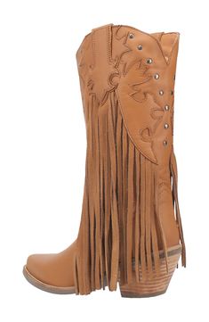 Dramatic leather fringe on this pointed-toe Western boot will move to the beat of every hoedown you attend, while a cushioned insole keeps you supported. 1 1/4" heel 12" shaft; 15" shaft circumference Pull-on style Cushioned insole Leather upper/textile lining/synthetic sole Imported Leather Fringe Boots For Rodeo, Leather Fringe Boots For Fall, Brown Western Boots With Tassels, Western Fringe Boots For Fall, Fall Fringe Boots With Snip Toe, Brown Leather Fringe Boots, Leather Pointed Toe Boots With Fringe, Baby Gear Essentials, Hairstyling Products