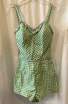 True Vintage 50's-60's Jantzen Swimsuit / Romper, Size 14  | eBay 1930s Swimsuit, 60s Summer Fashion, 50s Bathing Suit, 1950s Bathing Suits, 1950s Swimwear, Vintage Bathing Suit Patterns, 50s Patterns, 1950s Swimsuit, Romper Swimsuit