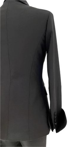 Experience the timeless elegance and sophisticated style of our Black Tuxedo Suit - Women Shawl Collar Trouser Suit from Guocali. Enhance your wardrobe with this stunning women tuxedo suit that exudes confidence and grace. Elevate any occasion with our premium quality women trouser suit, designed for the modern, empowered woman. Transform any event into a truly glamourous affair with our Black Tuxedo Suit. Crafted with refined tailoring and a flattering shawl collar, this women pants suit showca Elegant Semi-formal Pantsuit With Pressed Crease, Elegant Fitted Long Sleeve Blazer, Chic Fitted Pantsuit For Semi-formal Occasions, Elegant Long Sleeve Evening Suits, Elegant Long Sleeve Fall Suits, Tuxedo Style Pantsuit With Suit Collar For Semi-formal, Chic Formal Suits With Pressed Crease, Elegant Formal Long Sleeve Blazer, Fitted Elegant Blazer For Evening