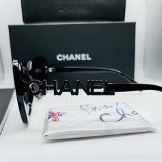 Brand New Never Worn. Polarized Lenses. Luxury Black Glass Sunglasses, Designer Black Sunglasses With Glass Lenses, Designer Matte Black Sunglasses For Evening, Chanel Sunglasses, Chanel Accessories, Polarized Lenses, Colored Sunglasses, Sunglasses Accessories, Lenses