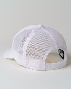 This bad boy goes with just about anything! This one's a fan favorite from the guys and the gals! It features a beautiful white 3-D stitch on our favorite white trucker. 6 Panel Unisex Mid-Profile Structured Pre-Curved Visor Adjustable Snapback Closure White Trucker Hat For Summer, White Mesh Trucker Hat For Sports, White Mesh Trucker Hat For Summer, White Breathable Trucker Hat, Casual White Trucker Hat With Mesh Back, White Mesh Back Trucker Hat, White Mesh Trucker Hat With Mesh Back, White Mesh Trucker Hat For Spring, White Trucker Hat With Mesh Back And Curved Bill