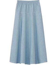 Women's Stretch Cotton Knit Western Style Ankle Length A-Line Skirt – Baby'O Clothing Co. Cute Skirts For Eight Year Olds, Casual A-line Maxi Skirt With Elastic Waistband, Flowy Denim Blue Skirt For Summer, Summer Denim Blue Flowy Skirt, Long Cotton Denim Skirt For Summer, A-line Denim Bottoms For Spring, Spring A-line Denim Bottoms, Spring A-line Maxi Skirt With Elastic Waistband, Long Summer Denim Skirt