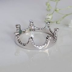 ~Solid Crown Heart Sterling Silver Ring, 925 Stamped, Non Tarnish~ Band Width: 5.8mm Metal: 925 Sterling Silver Plating: Rhodium Plated (To Avoid Tarnish) Finish: High Polish K E E P I N T O U Ch Https://Instagram.Com/Emmaverajewelry Https://Www.Facebook.Com/Emmaveradesign Thank You For Visiting My Shop Sterling Silver Crown Ring, Crown Rings, Silver Crown Ring, Silver Crown, Crown Ring, Christmas 2024, Women Ring, Womens Jewelry Rings, Rhodium Plated