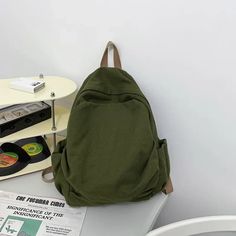 UAKISS - 2024 Women's Backpack Fashion Academy Style Canvas Schoolbag Simple Large Capacity Retro Korean Edition High Quality Backpack Backpack Beige, Women Backpack Fashion, Travel Crossbody, Japanese Harajuku, Women's Backpack, Lipstick Bag, Crossbody Bags For Travel, Backpack Fashion, Pocket Model