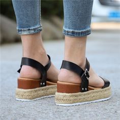 FREE SHIPPING Summer Fashion Women Sandals Platform Wedges Shoes High Heels Sandals 2019 Flop Chaussures Femme Platforms Sandals JKP1950 Summer High Heel Wedge Sandals With Buckle, Closed Toe Wedge Sandals With Heel Strap For Summer, Spring Beach Wedge Heel T-strap Sandals, Spring Beach T-strap Sandals With Wedge Heel, Spring T-strap Sandals With Heel Loop And Round Toe, Summer Synthetic T-strap Sandals With Wedge Heel, Summer Wedge Sandals With Heel Strap And Round Toe, Summer Wedge Sandals With Heel Strap And Flat Heel, Summer Closed Toe T-strap Sandals With Heel Strap