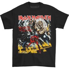 Concert Clothes, Iron Maiden Shirt, Rock Concert, Band Merch, Iron Maiden, Laid Back Style, The Beast, Modern Fit, Cover Art