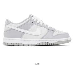 Nike Low Dunk Ps. Youth Size 11. Color Two-Toned Wolf Gray. Brand New With Box. Nike Low Dunk, Gray Nike Shoes, Pretty Sneakers, Shoes For School, Back To School Shoes, Preppy Shoes, All Nike Shoes, Kids Running Shoes, Youth Shoes