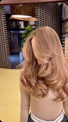 Blonde Women Hairstyles, Blond Strawberry Hair, Easy To Manage Hair Color, Dark Strawberry Blonde Hair Color, Ash Strawberry Blonde Hair, 2 Colored Hair, One Color Hair, Pretty Haircolors, Rich Blonde Hair