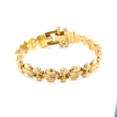 Vintage by Laurie Geller 14k yellow gold 25g In store now and available to ship within 1-2 business days Luxury Victorian Yellow Gold Bracelet, It's Your Birthday, Link Bracelets, In Store, Yellow Gold, Bracelet, Yellow, Gold