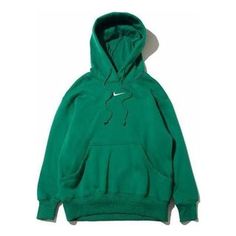 (WMNS) Nike Sportswear Phoenix Fleece Over-Oversized Pullover Hoodie 'Green' DQ5861-365 Nike Sweatshirts Green, Nike Therma Fit Fleece Brown, Dark Green Nike Hoodie, Teal Nike Hoodie, Green Nike Hoodie, Nike Sportswear Phoenix Fleece, Teal Nikes, Random Clothes, Things I Need To Buy