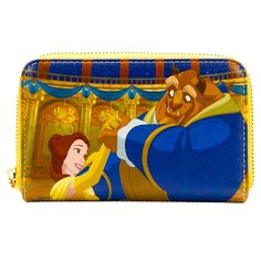 Nwt- Loungefly Disney Beauty And The Beast Belle Princess Scenes Zip Around Wallet. Original Art Shows Princess Belle And The Beast Joining Hands In A Dance In The Grand Golden Ballroom Of The Castle. On The Inside, You’ll Find 4 Slots For Holding Cards And 1 Clear Slot For Holding Your Id. Gold Colored Hardware. 6” X 4” Vegan Leather (Polyurethane) Beauty And The Beast Mini Backpack, Disney Wallets As Gifts, Beauty And The Beast Loungefly Backpack, Belle And The Beast, Loungefly Princess Books, Belle Princess, Disney Wallets Loungefly, Beauty And The Beast Belle, Disney Wallet