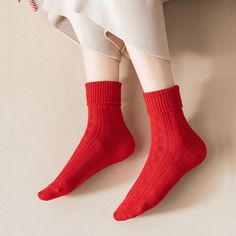 High density, delicate, soft and comfortableHere comes your lucky Christmas present Material: 80% CottonThickness: MiddleElasticity:MiddleSpecifications: Fit for feet size US5.5 to US 9The Price including 3 pairs stockings in different design. Thick Solid Winter Socks, Red Winter Socks As Gift, Red Socks For Winter Gift, Red Socks For Winter Gifts, Red Socks As Winter Gifts, Soft Solid Winter Socks, Winter Soft Solid Color Socks, Winter Stocking Stuffer Socks, Comfortable Winter Socks