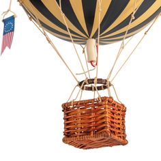 Authentic Models Hot Air Balloon Mobile Medium Black | NINI and LOLI