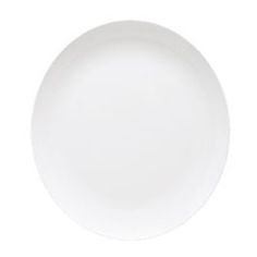 an empty white plate on a white background