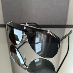 Brand New! 100% Authentic Gucci Gg0584s Sunglasses Made In Italy. Retails $650 Unisex Come With Original Package... Velvet Case, Satin Flannel Pouch, Microfiber Cloth, Authenticity Card And Paper Work. Frame Color: Black , Silver Lens Color: Grey Lens Width: 99 Mm. Lens Bridge: 1 Mm. Arm Length: 140 Mm. 100% Uv Protection. Designer Black Aviator Sunglasses With Uv Protection, Gucci Luxury Shield Sunglasses With Tinted Lenses, Modern Gucci Aviator Sunglasses With Uva Protection, Gucci Black Anti-reflective Shield Sunglasses, Designer Black Aviator Sunglasses With Tinted Lenses, Designer Gucci Black Shield Sunglasses, Luxury Black Aviator Sunglasses With Uva Protection, Gucci Designer Shield Sunglasses With Uv Protection, Gucci Luxury Shield Sunglasses With Gradient Lenses