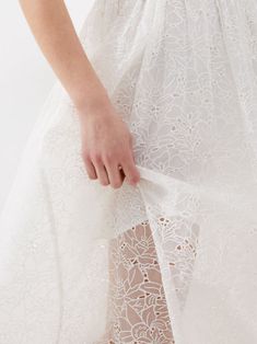 Embroidered Evelyn Lace Strappy Dress Summer White | French Connection US Strappy Midi Dress, Strappy Dress, White French, Summer White, Soft Floral, Strappy Dresses, Romantic Dress, Lace Embroidery, White Summer