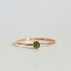 Jade Ring Gold, Earthy Rings Aesthetic, Rings With Small Stones, Gold And Jade Ring, Jade Gold Ring, Gold Jade Ring, Everyday Rings Gold, Jade Wedding Ring, Jade Rings For Women