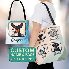 pet bag, custom dog mom bag, dog mom, custom dog lover gift, puppy owner gift, custom gift dog mom custom gift, personalized bag, personalized tote, custom tote, animal lover gift, custom pet bag, personalized bag, canvas tote bag, grocery bag, grocery tote bag, reusable bag, canvas tote bag, tote bag, aesthetic tote bag, everyday tote, reusable bag, sassy tote bag, school tote bag, tote shopper, school bag, campus bag, campus shoulder bag Up your dog mom game with this Custom Dog Mom Tote Bag. Rectangular Dog Print Bag For Gift, Dolphin Gifts, Games For Moms, Custom Dog Shirts, Tote Bags For School, Mom Tote Bag, School Tote, Dog Tote Bag, Grocery Tote Bag