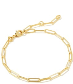 From Kendra Scott&#x2C; this bracelet features:line bracelet14K Gold plated or rhodium plated over brassLobster clasp closureApprox. 6.5" L&#x2C; 1.5" extender Imported. Puravida Bracelets Gold, Cute Bracelets Preppy, Bracelets Kendra Scott, Kendra Scott Friendship Bracelet, Dream Things To Buy, Jewelry For Work, Cute Gold Bracelet, Gold Jewelry Simple Bracelets, Preppy Gold Jewelry