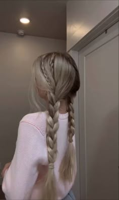 Kawaii Summer, Easy Hairstyles For Thick Hair, Aesthetic School, Hair Tutorials Easy, Hair Tutorials For Medium Hair, Work Hairstyles, Cute Preppy Outfits, Hair Game, Hairstyles For School